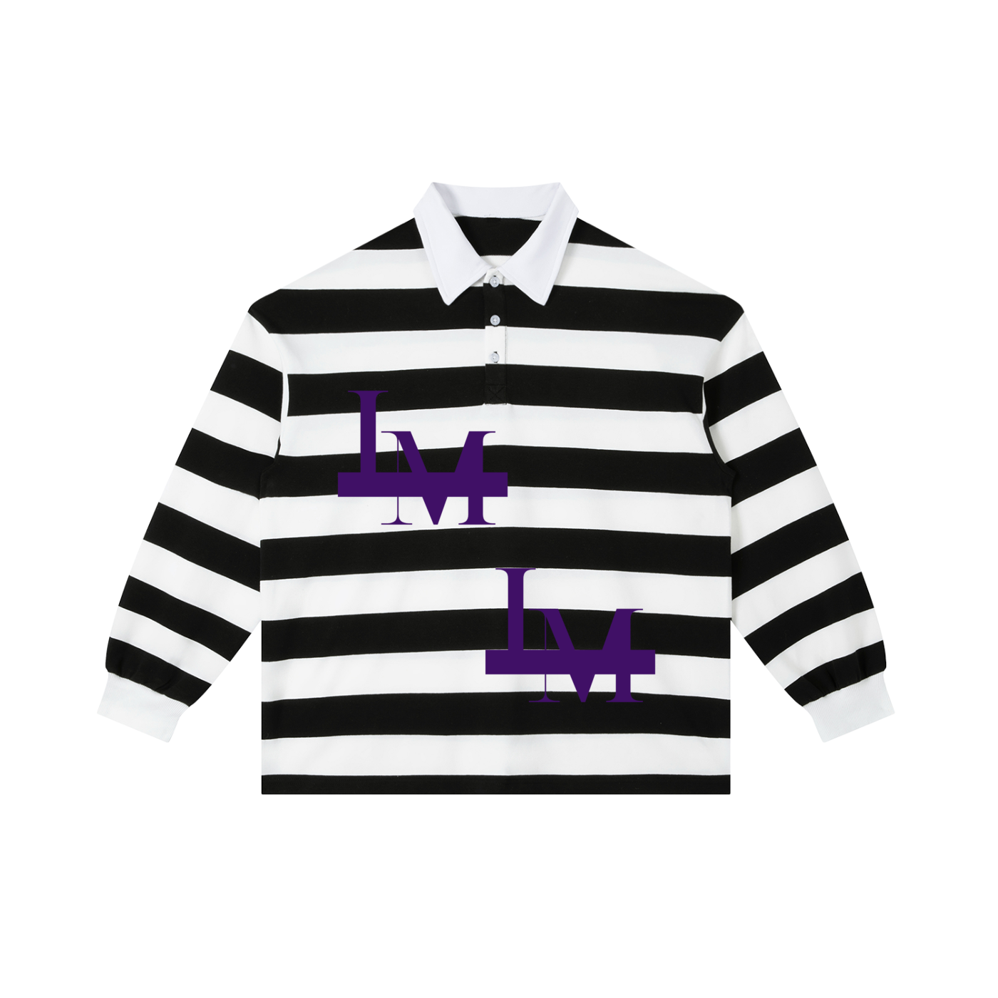 Color Block Stripe Polo Shirt